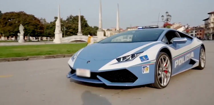 Italian police kidney Lamborghini