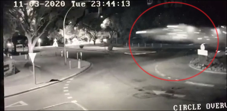 speeding car flies air smashes south africa