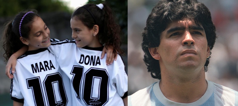 Maradona twin sisters Mara Dona