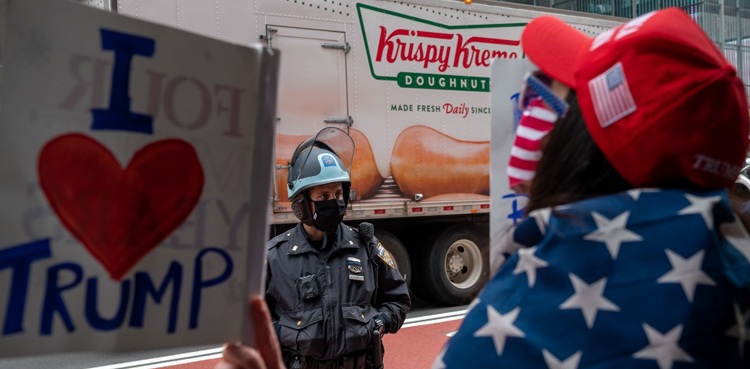 US election protest
