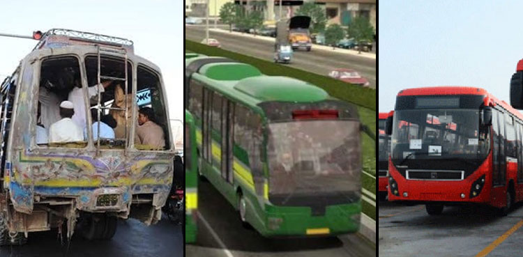 Karachi public transport green line Red line