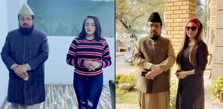 Hareem Shah slaps Mufti Qavi