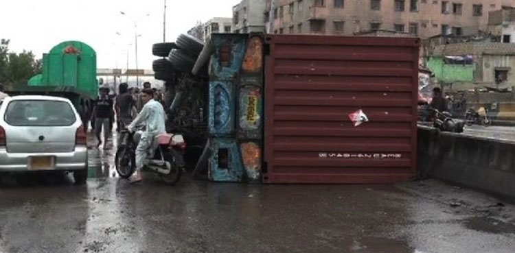 Karachi accident trailer