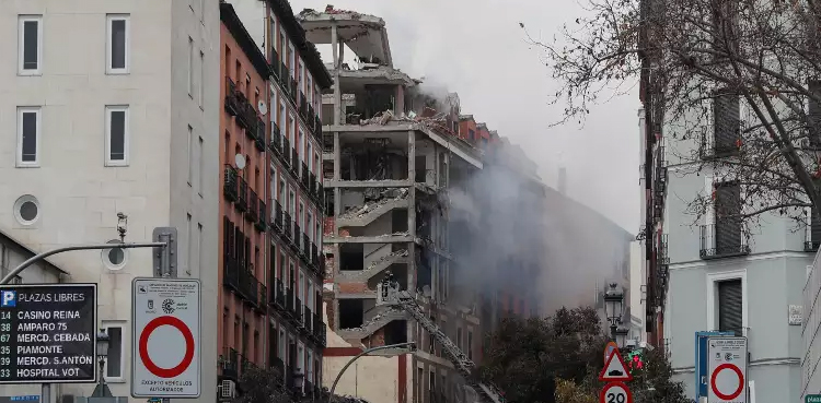 madrid building explosion