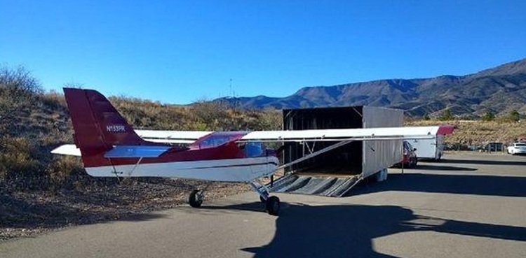 thieves steal aeroplane arizona cottonwood airport