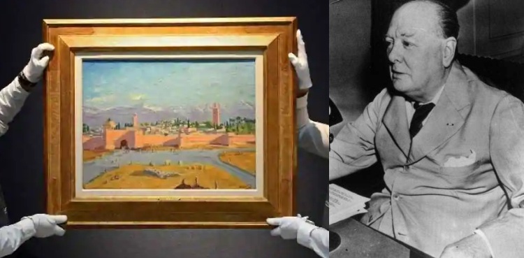 churchill wartime painting