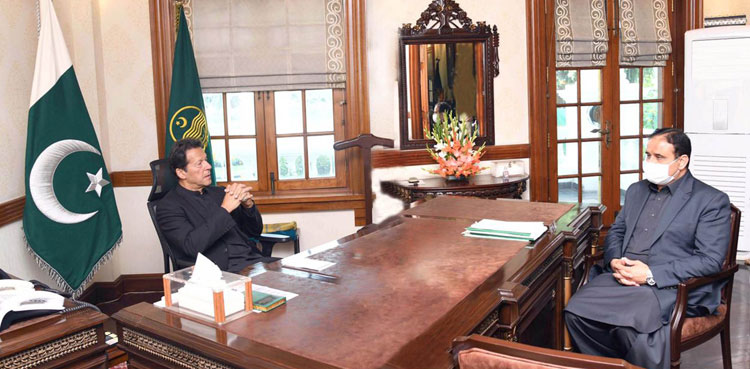 Usman Buzdar, PM Imran Khan meeting