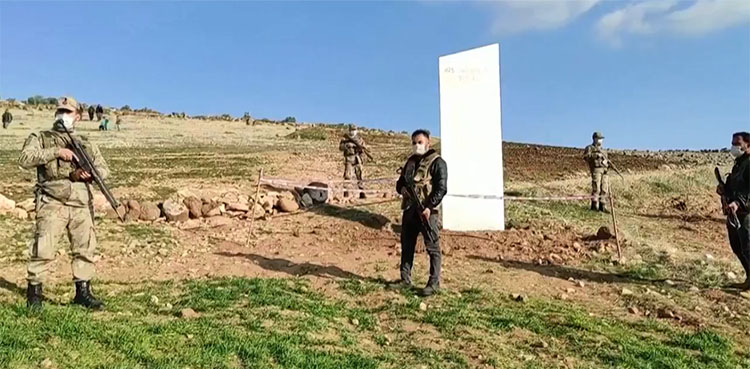 UNESCO world heritage site, metal monoliths, Turkey