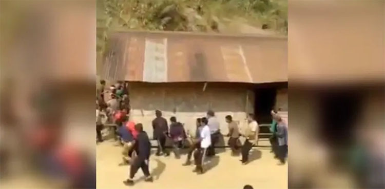 shift house, on foot, Nagaland, India