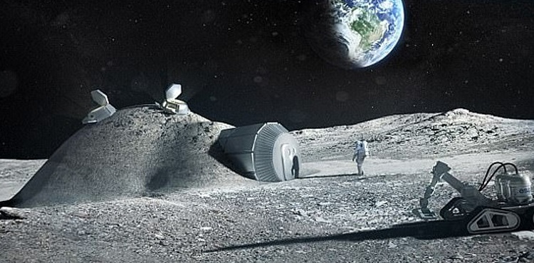 fish farm moon lunar surface water astronauts