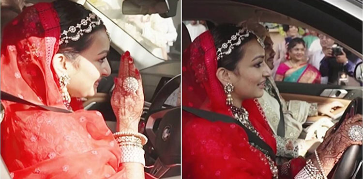 bride, drive, Sneha Singhi, video, groom