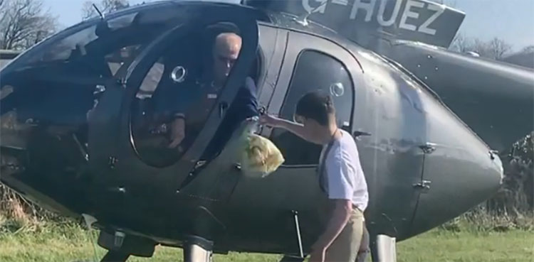 food outlet, helicopter, roast beef, pilot