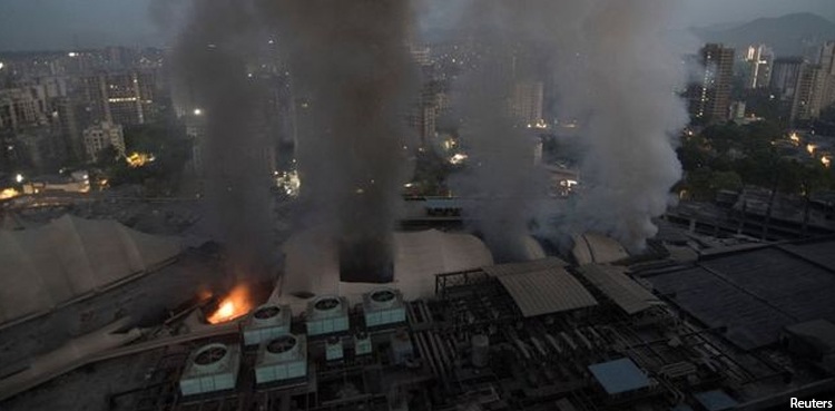 massive fire covid hospital mumbai sunrise
