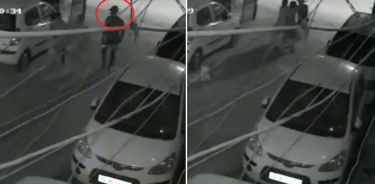 Horrifying footage