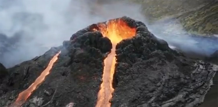 volcano, lava, Iceland