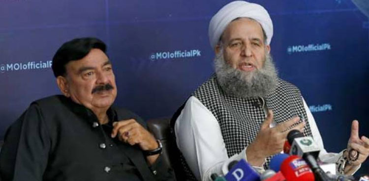 sheikh rasheed noorul haq qadri govt tlp talks