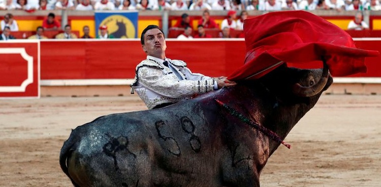 charity bullfight spain