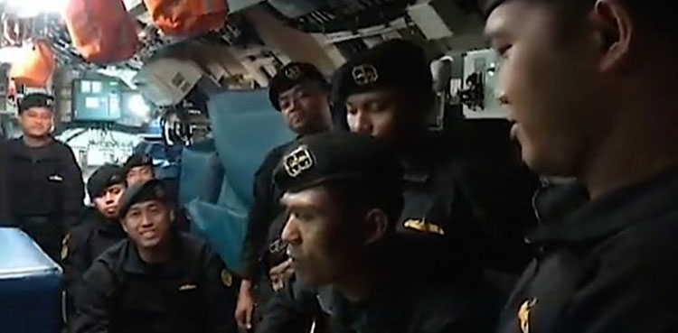 indonesian submarine crew farewell song video
