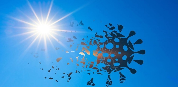 sunlight covid destroys