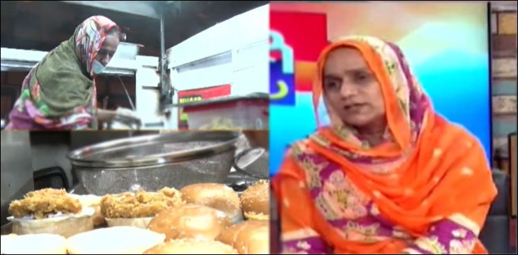 karachi woman zinger burger sharifa ijaz family support guru mandir
