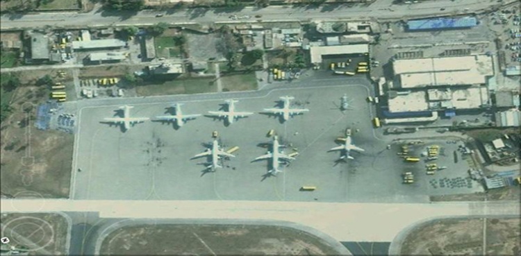Heavy-rainfall-collapses-Peshawar-airport-ceiling,-nearby-signboards