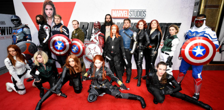 Black Widow red carpet