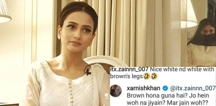 Zarnish Khan slams troll