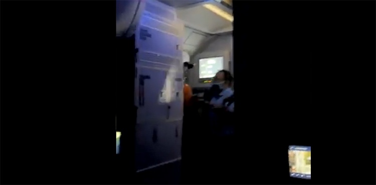 aircraft, open door mid-air, passengers