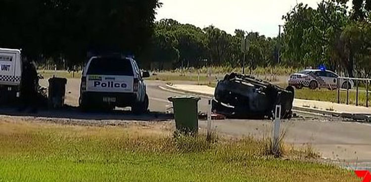 stolen car boy dies flipped over