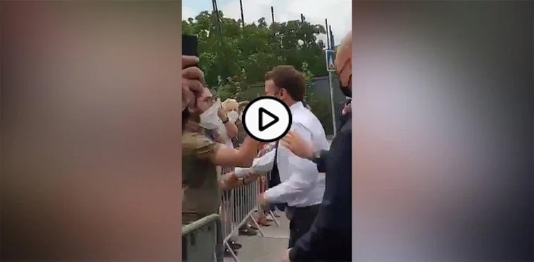 France Macron slap