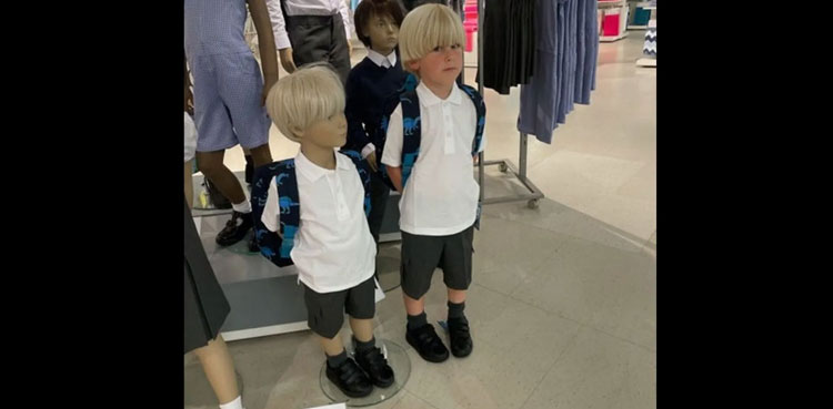 mannequin clothing store son