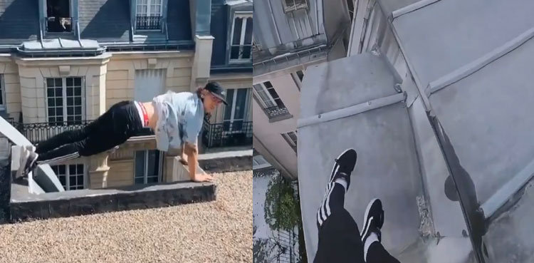 french artist ben cante death-defying rooftop stunts viral videos