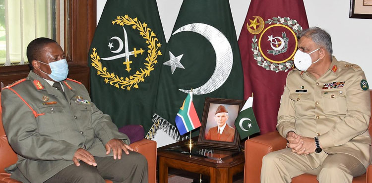 south african national defence forces general rudzani maphwanya coas bajwa ispr