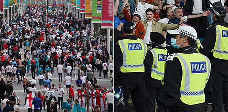 Euro 2020 final fans england