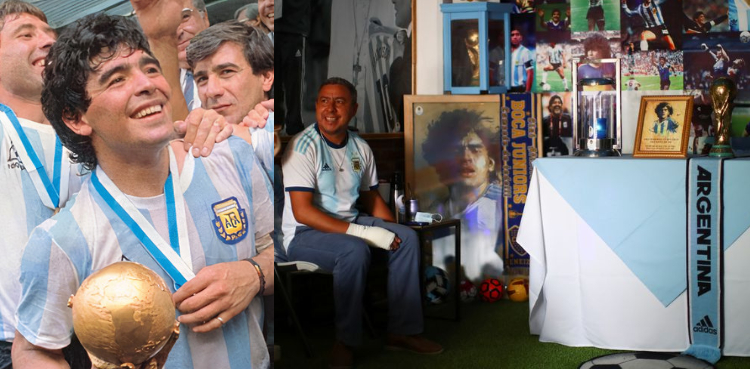 Diego maradona, church