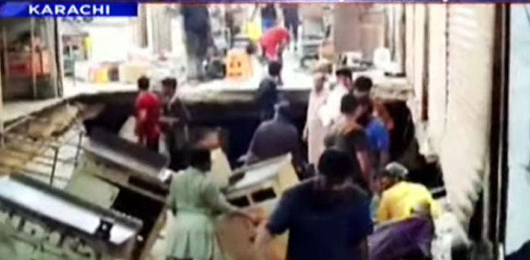 jubilee market demolition kmc mqm-p karachi