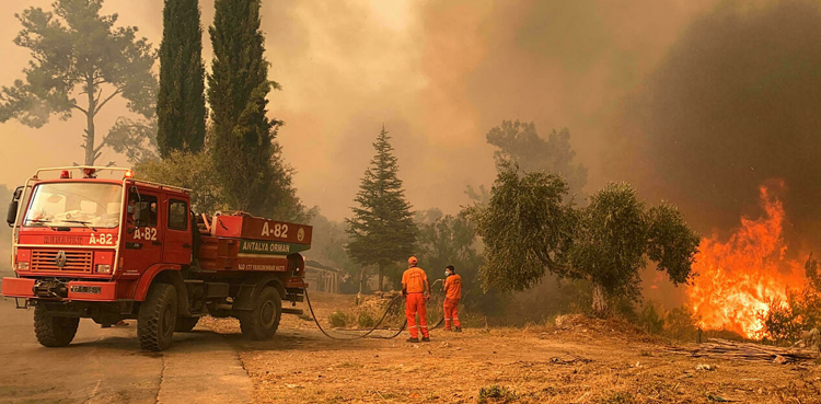 Turkey forest fires, under control
