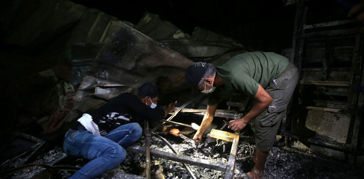 iraq coronavirus hospital fire
