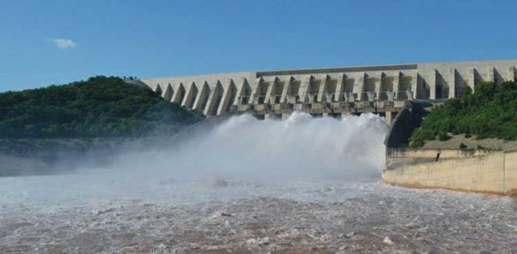 mangla dam, water, release
