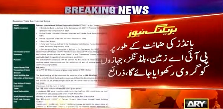 PIA Aircraft aircraft to be mortgaged