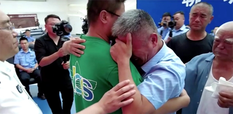 reunited, kidnapped son, 24 year search, china
