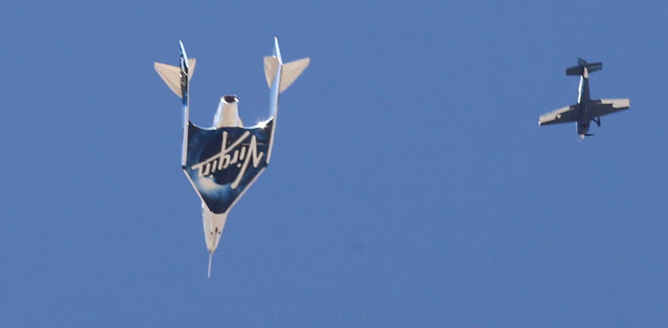space rocket plane virgin galactic