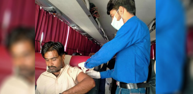 covid vaccination, larkana, drivers