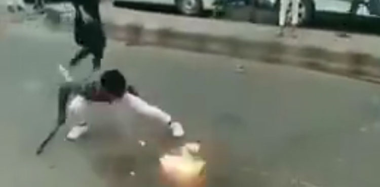 young boys playing with fire viral video
