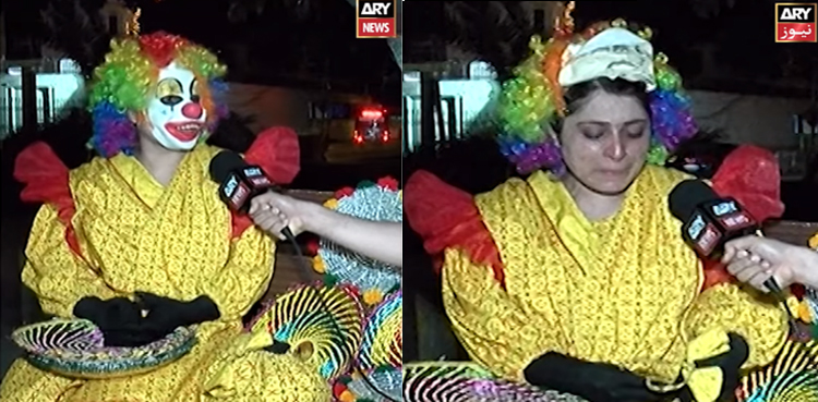 Hiding-her-joker-agony-behind-a-mask,-this-woman-makes-ends-meet...-tries-to
