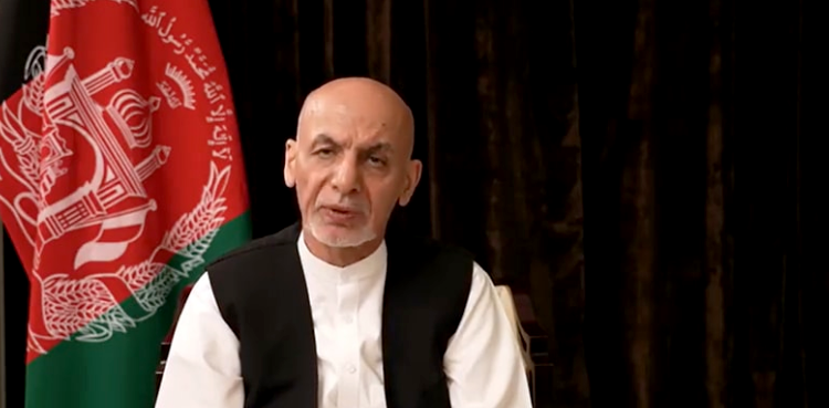 Exiled Ashraf Ghani says supports Taliban-Karzai talks