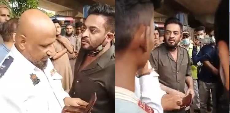 aamir liaqauat hussain police mistreatment lockdown video