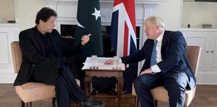 pm imran khan boris Johnson