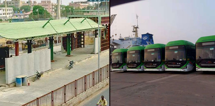 Green Line BRT buses Karachi