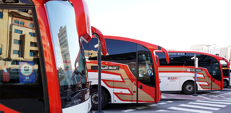 Bus service between Dubai and Abu Dhabi